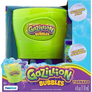 Gazillion Tornado Bubble Machine 4500 Bubbles per Minute Kids Toy NEW